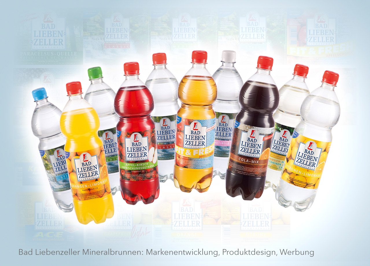Visual Unlimited Bad Liebenzeller Mineralbrunnen Redesign Logo und Etiketten
