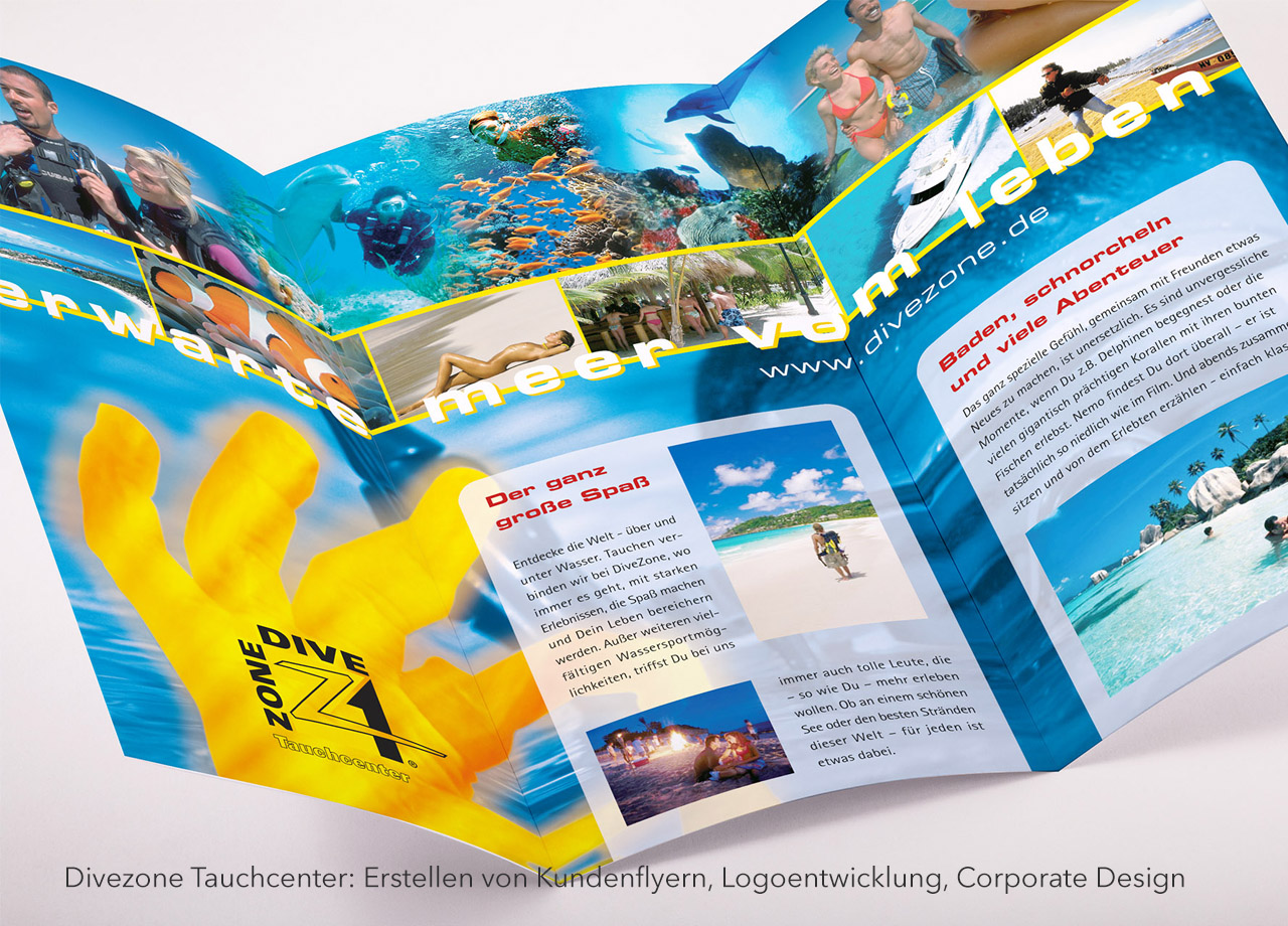 Visual Unlimited Divezone Kundenflyer