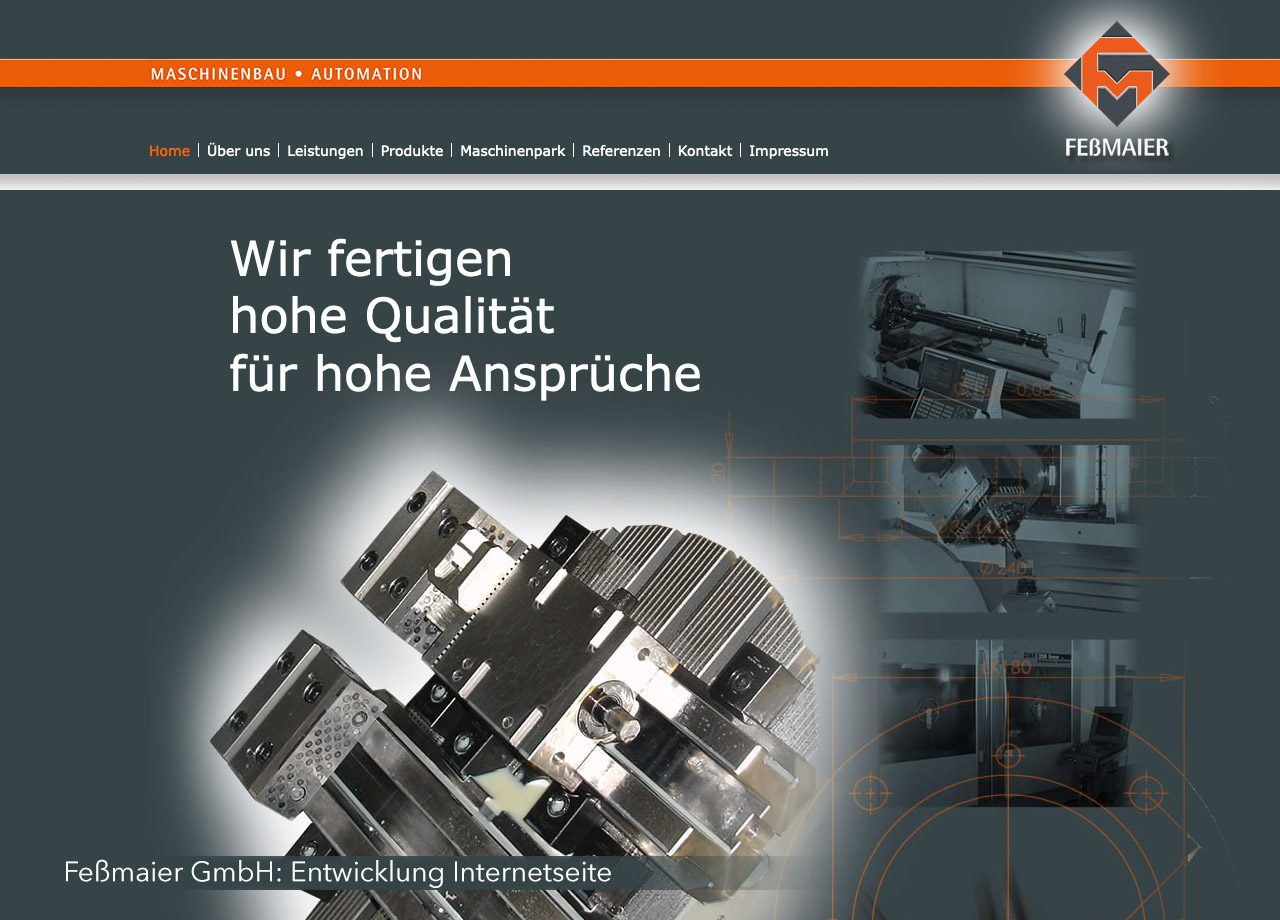 Visual Unlimited Fessmaier Webseite