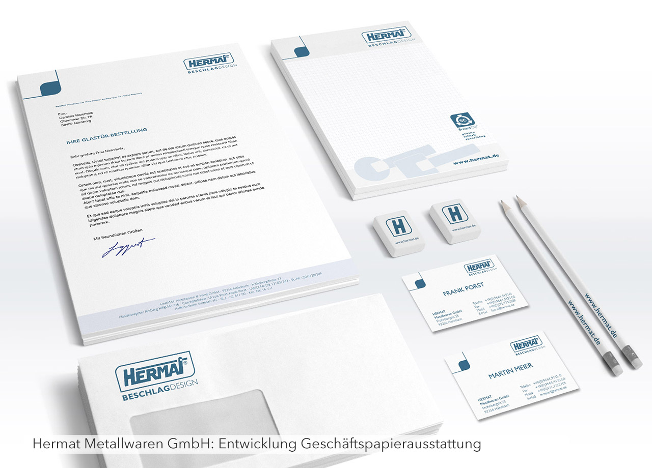 Visual Unlimited Hermat Entwicklung Geschäftspapierausstattung
