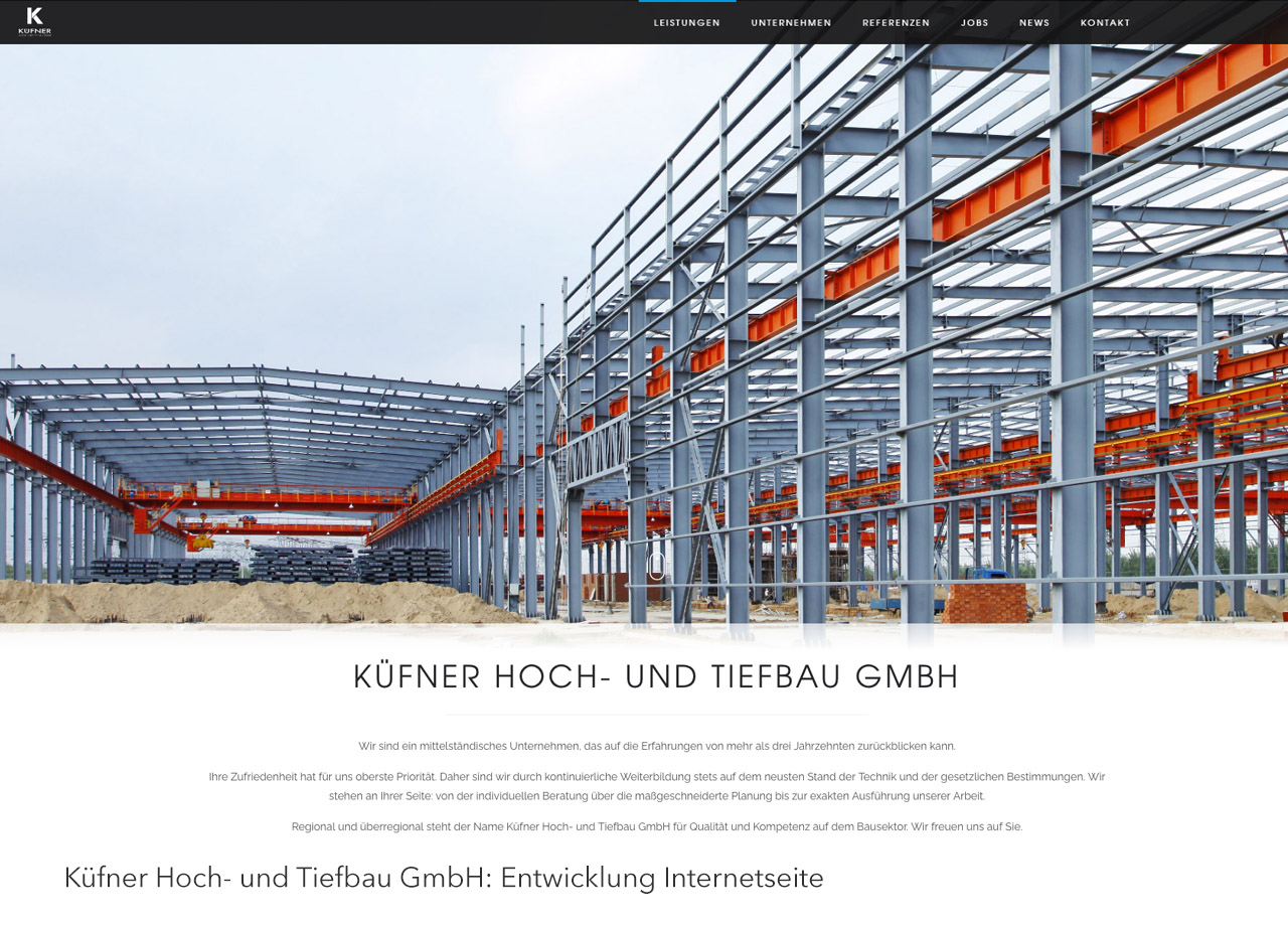 Visual Unlimited Küfner Entwicklung Webseite
