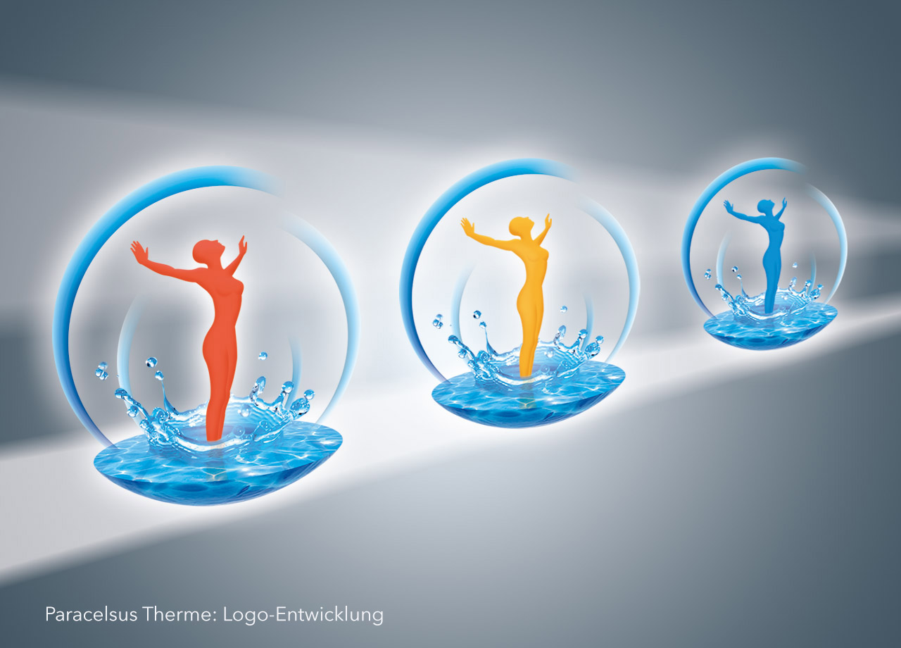 Visual Unlimited Paracelsus Therme Logoentwicklung