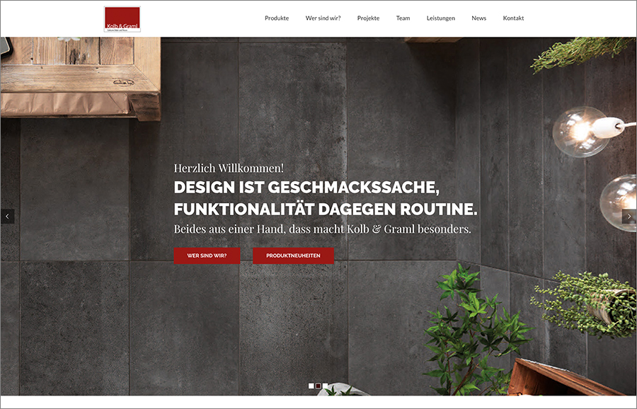 Visual Unlimited Webseite Kolb und Graml GbR