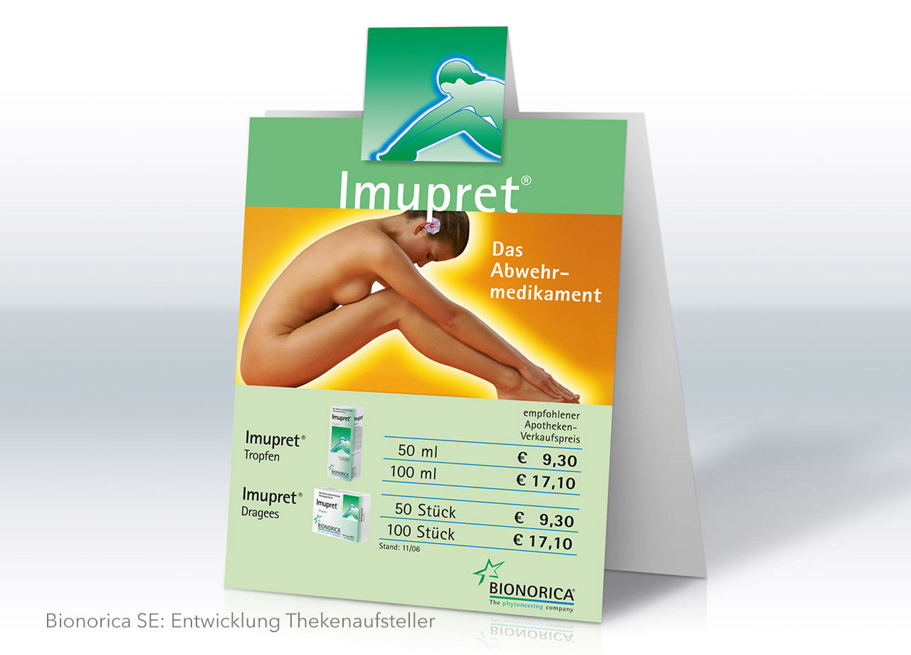 Visual Unlimited Bionorica SE Entwicklung Thekenaufsteller