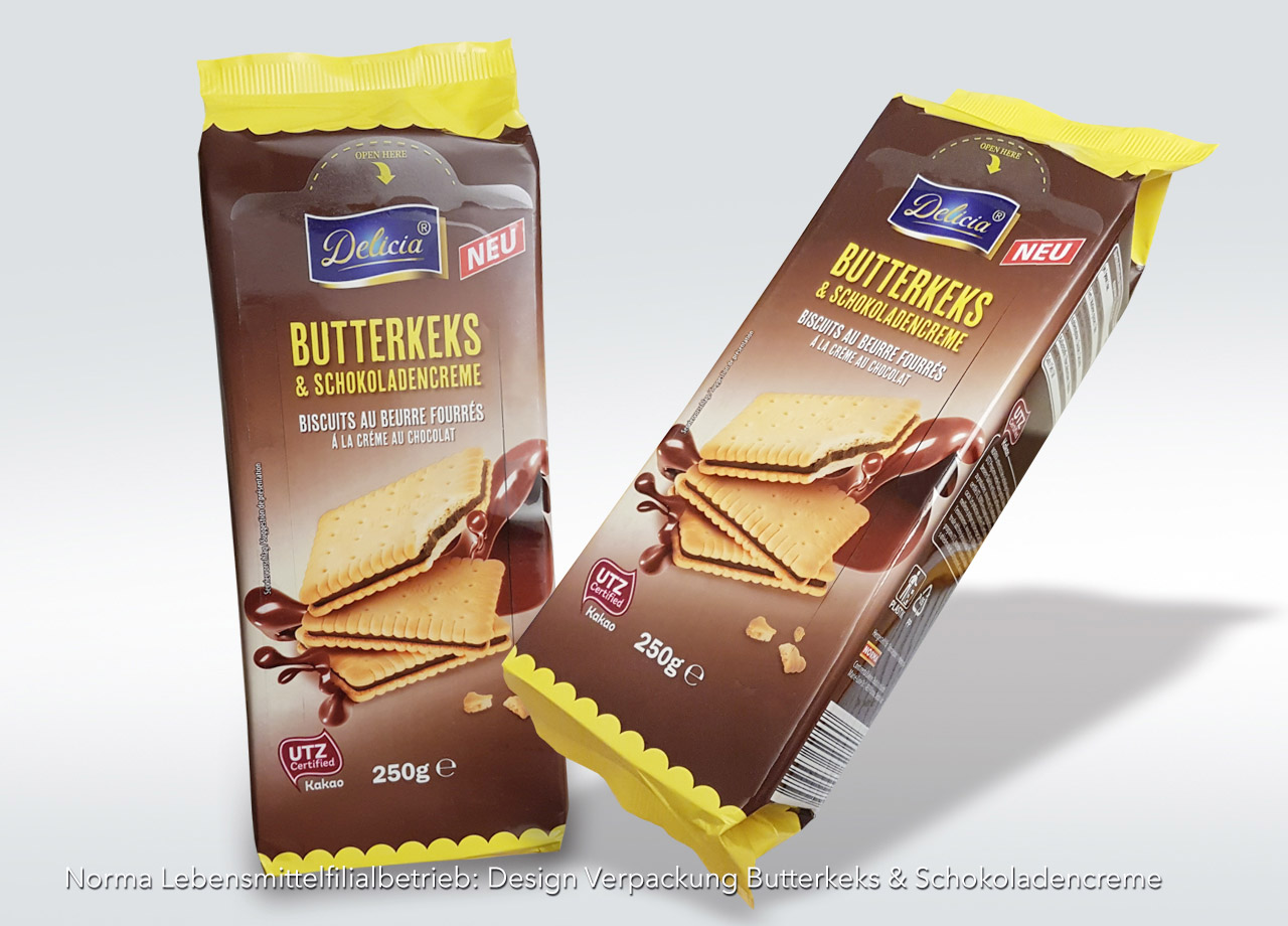 RZW NORMA Delicia Butterkeks u Schokoladencreme Beutel